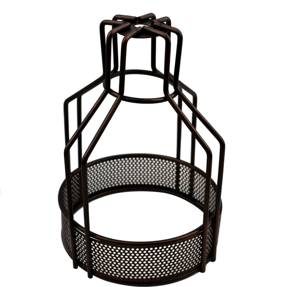 Vintage Industrial Metal Wire Cage Wall Lamp Guard Retro Light Shade 