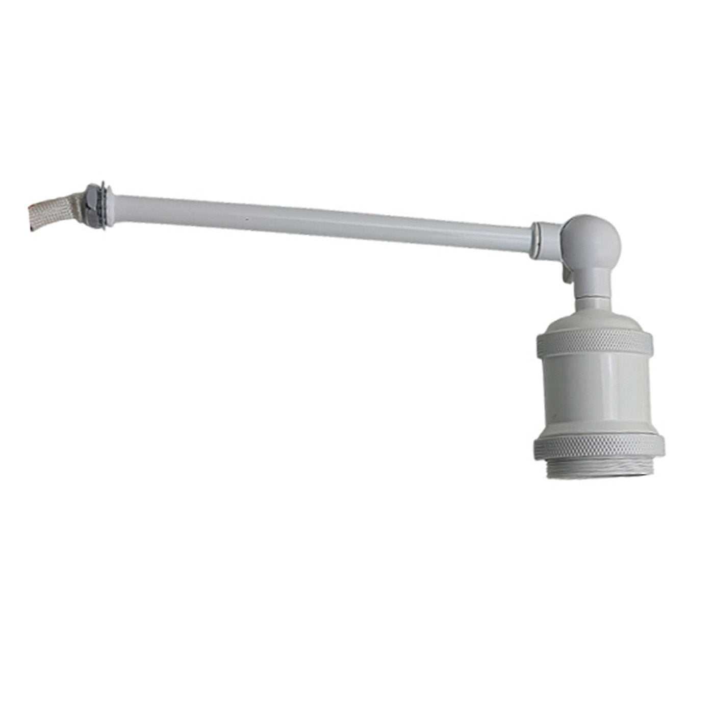 Long Arm With Short Holder Wall Light -  White