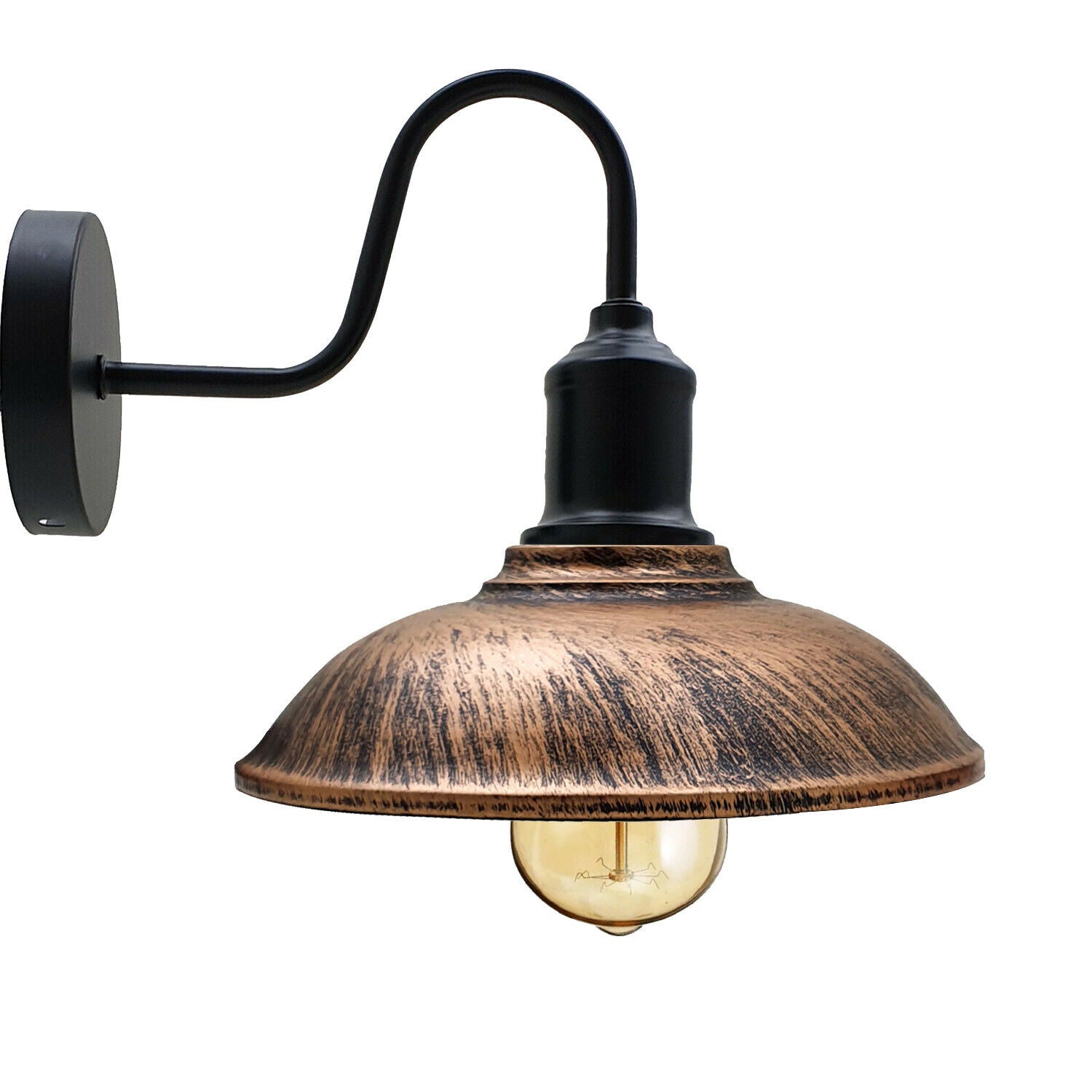Wall light Copper Vintage Lampshade Industrial Retro Modern Chandelier~1872 - LEDSone UK Ltd