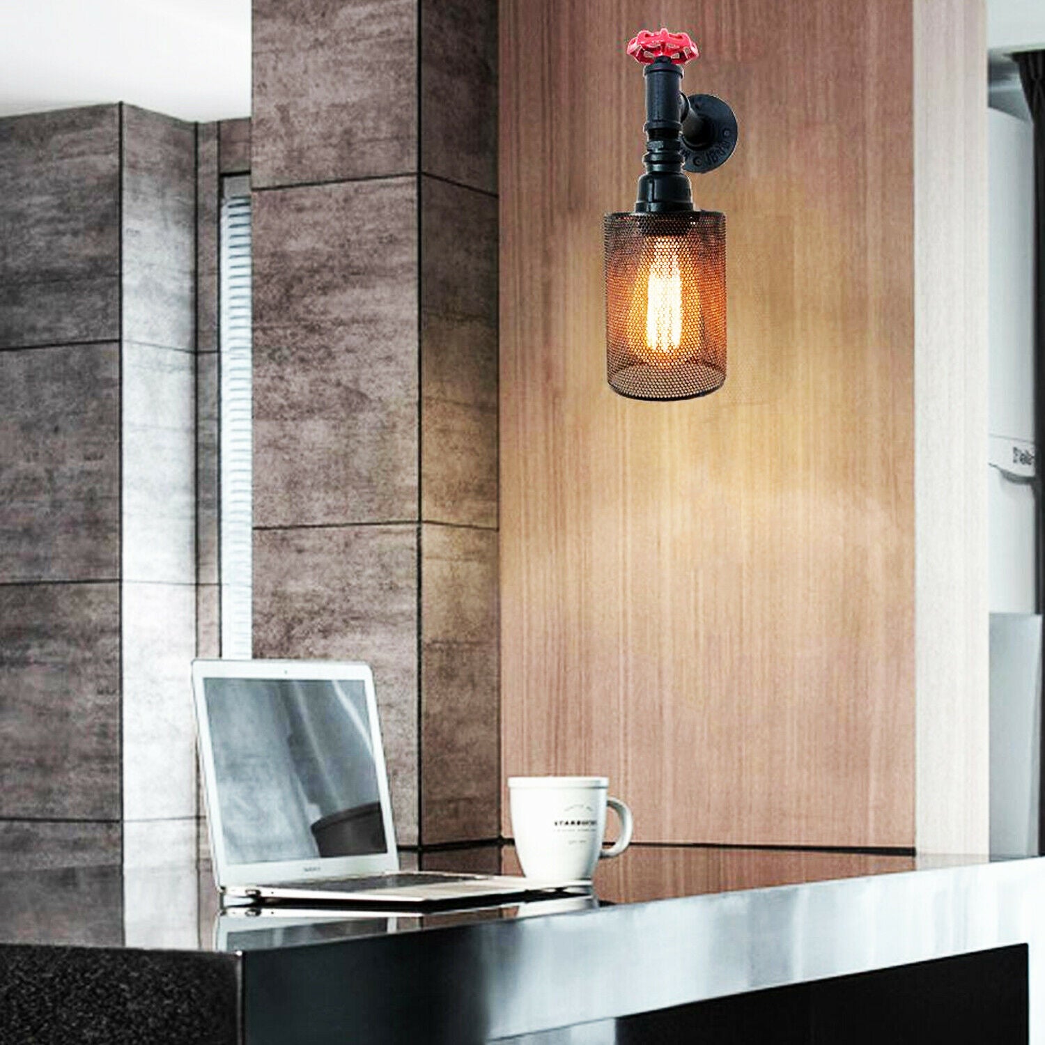 Modern Retro Industrial Rustic Sconce Wall Light Lamp Fitting Fixture~3404 - LEDSone UK Ltd