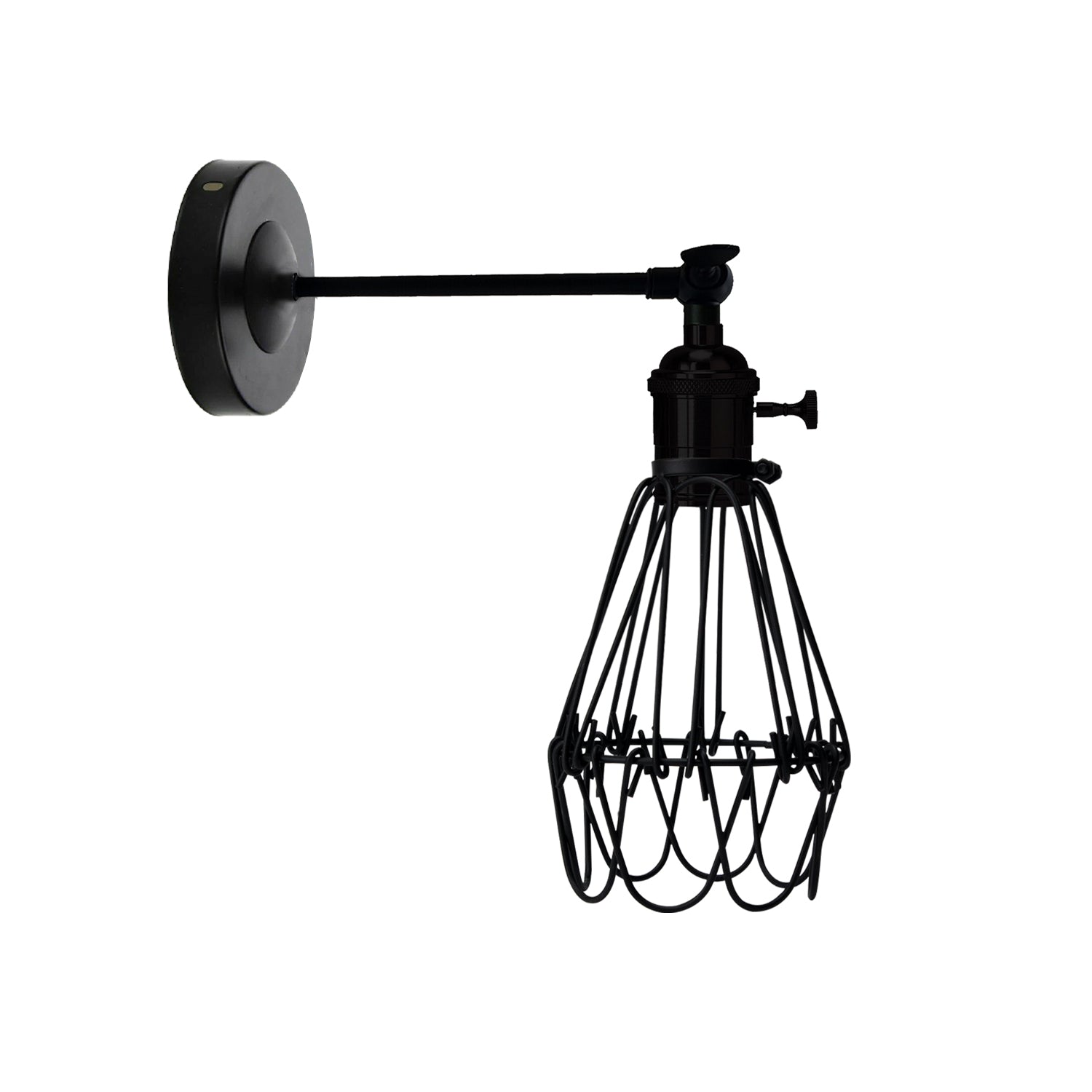 Creative Retro Industrial E27 Wall Lamp Nordic Water Lilly Shaped Wrought Metal Guard Wall Light~3428 - LEDSone UK Ltd