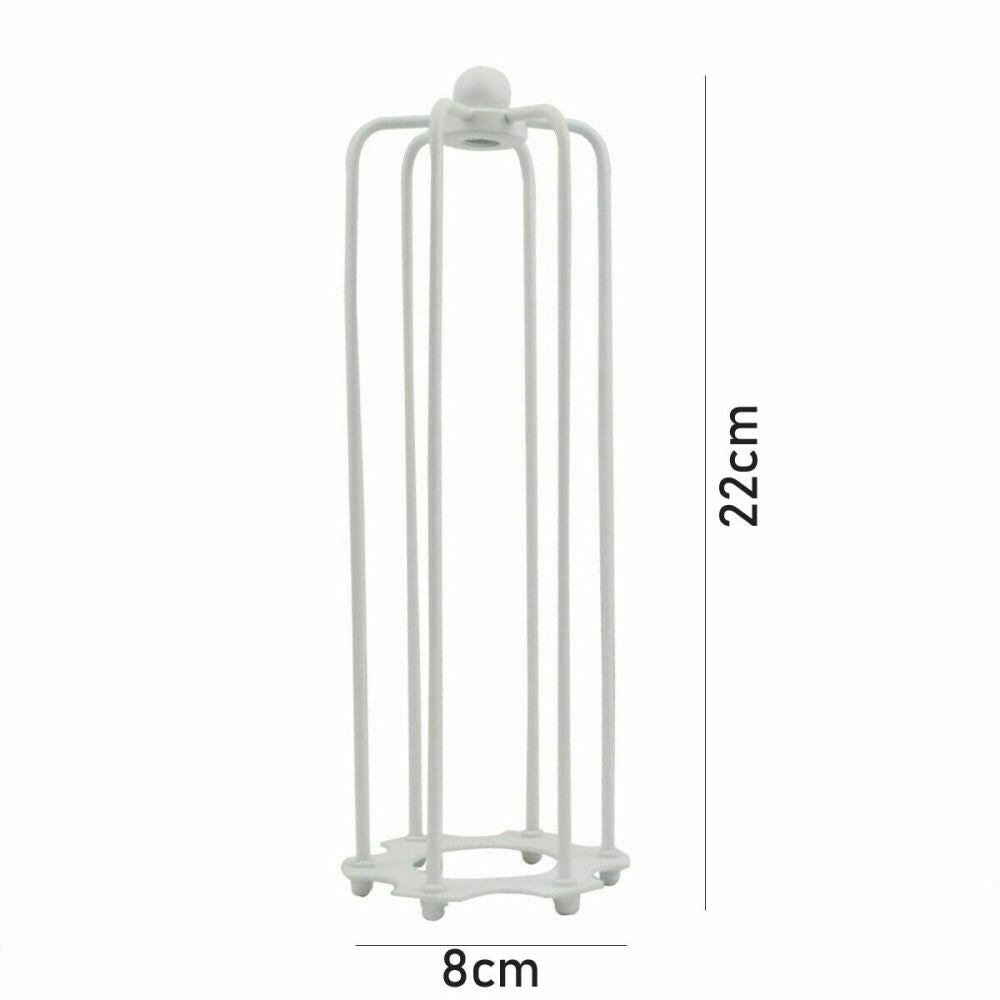 White Long Wire Cage Lampshade (2)