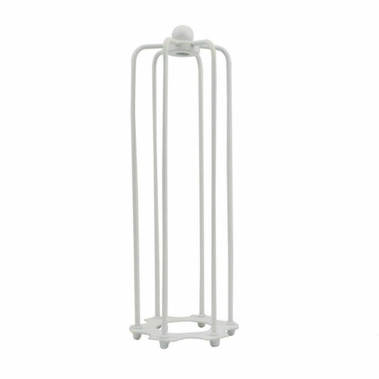 White Long Wire Cage Lampshade (3)