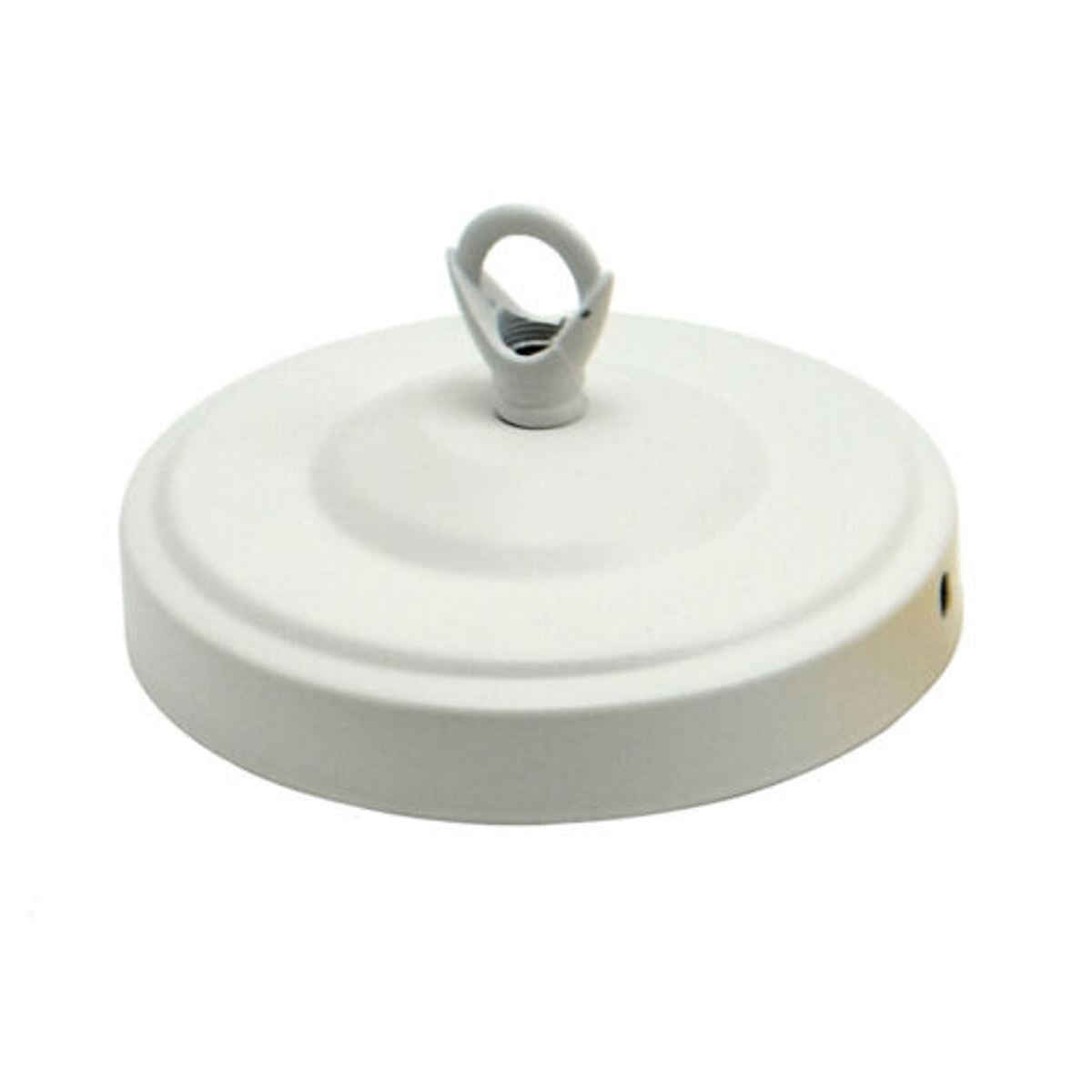 White Color 108mm Diameter Ceiling Rose Hook Plate Light Fitting Chandelier~2644 - LEDSone UK Ltd