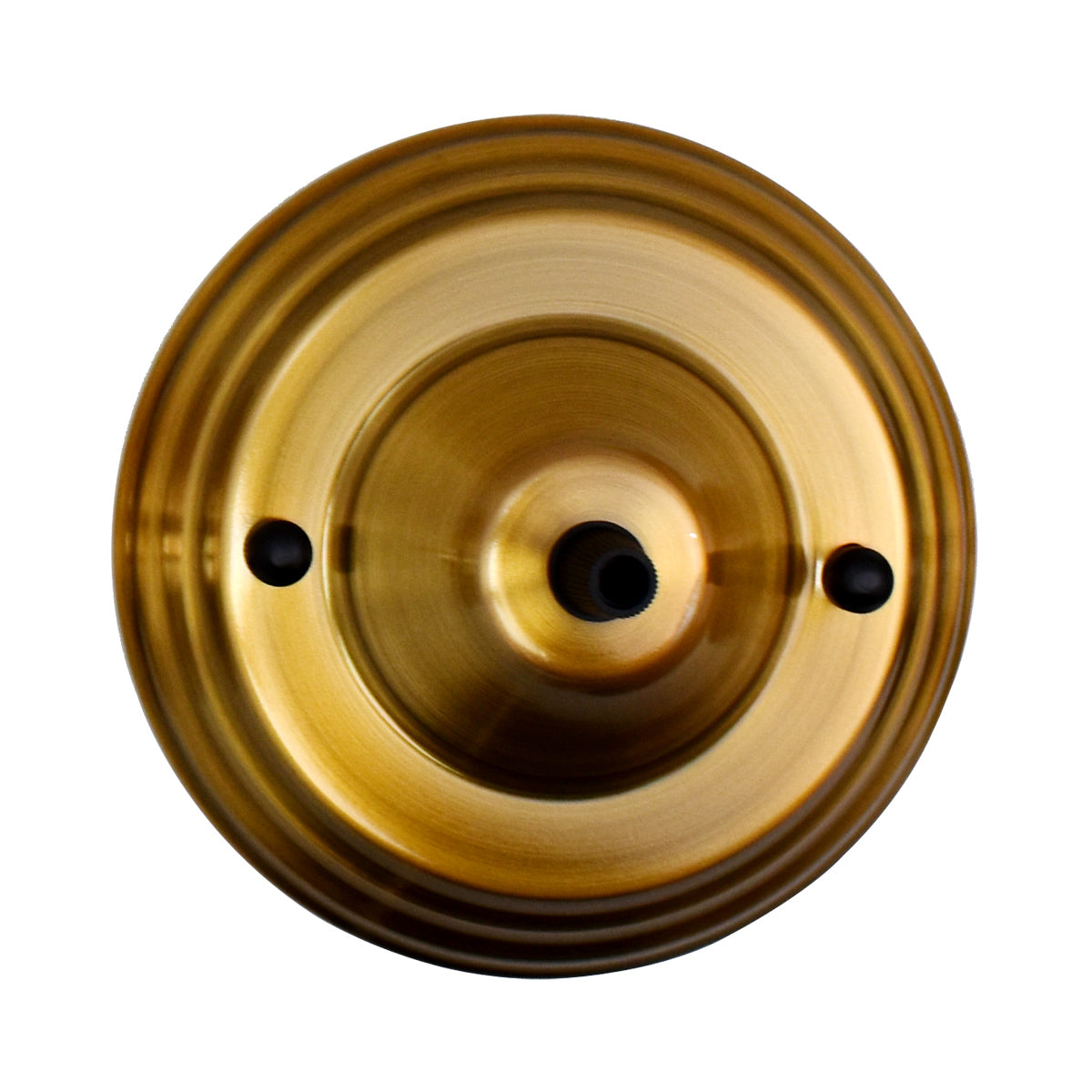 Yellow Brass Color Pendant Cable Grip Flex Plate For Light Fitting Choose 140mm Ceiling Rose~2658 - LEDSone UK Ltd