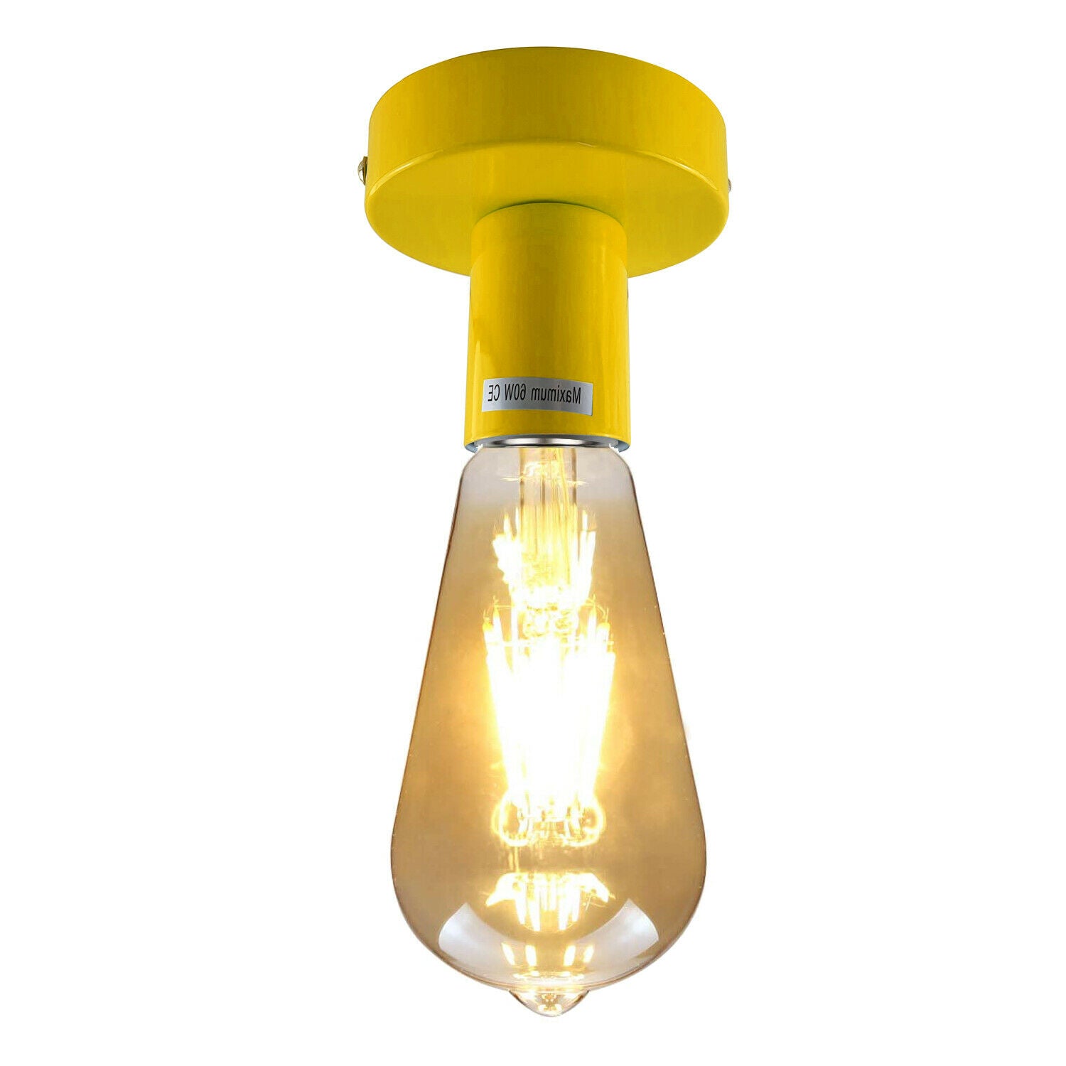 Yellow Flush Mount Ceiling Light Fitting~1685 - LEDSone UK Ltd