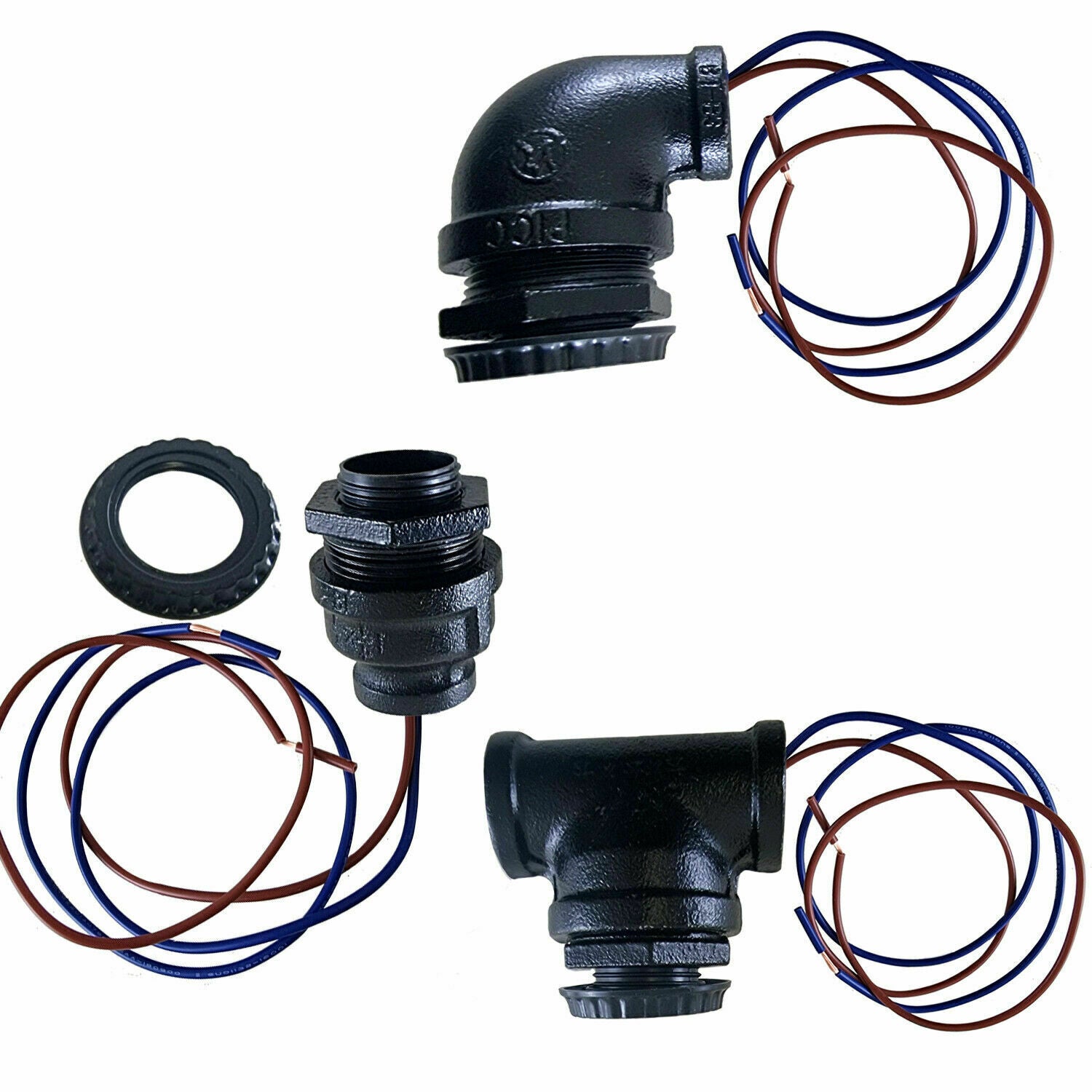 Industrial Vintage Style Pipe Lamp Rotary Switch - 1/2 To 3/4 Inch, 120-240V AC, Steampunk