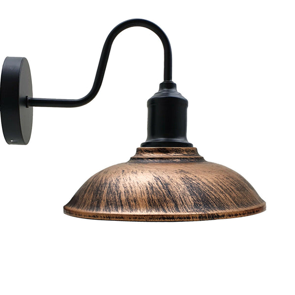 Industrial Wall Light E27 Gooseneck Vintage Style Kitchen Lighting ~1871 – Copper