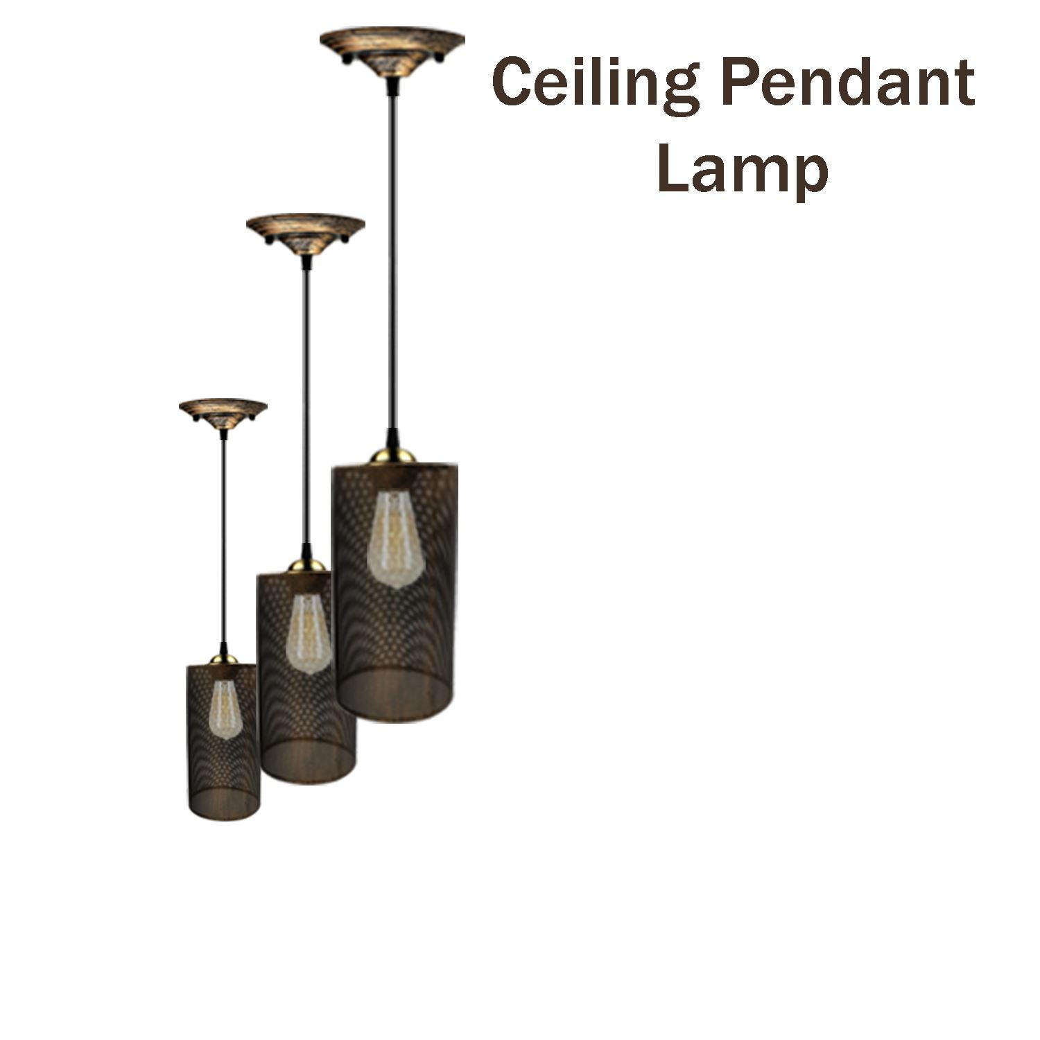 Ceiling Rose Hanging Flush mount Pendant Lamp Shade Light Fitting Lighting Kit~1185 - LEDSone UK Ltd