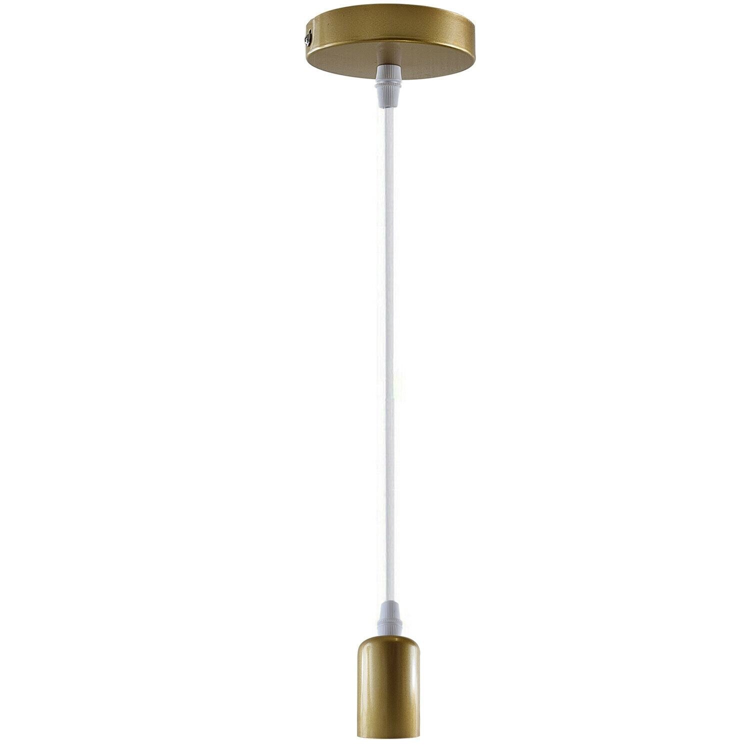 Modern Retro E27 Ceiling Pendant Holder Indoor Hanging Suspension Light Fitting Set~1206 - LEDSone UK Ltd