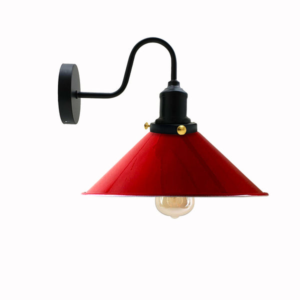 Industrial Wall Lights Indoor Swan Neck Indoor Sconce Meta  ~3391 – Red / No