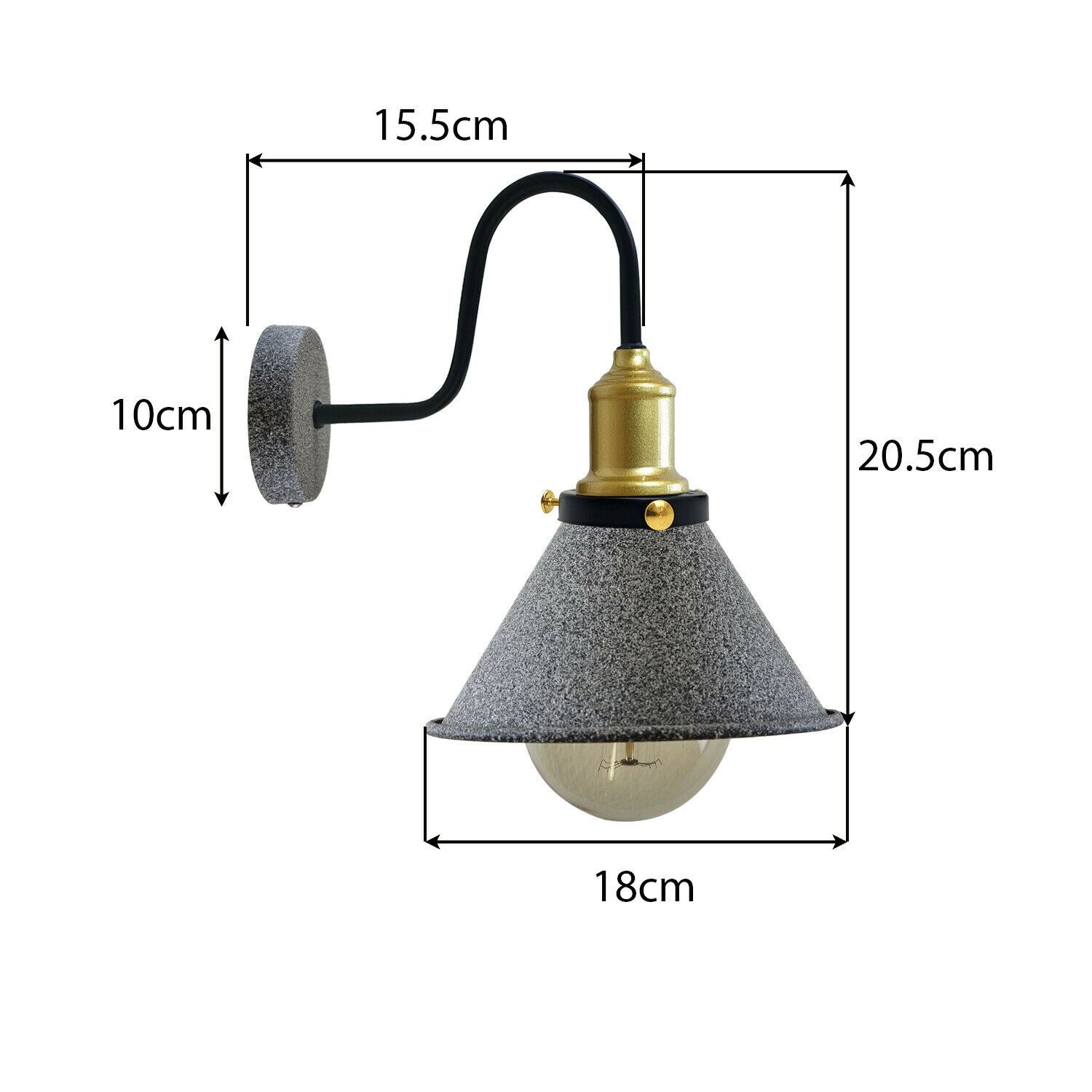 Modern Industrial Vintage Retro Rustic Sconce Wall Light Lamp Fitting Fixture UK~1201 - LEDSone UK Ltd