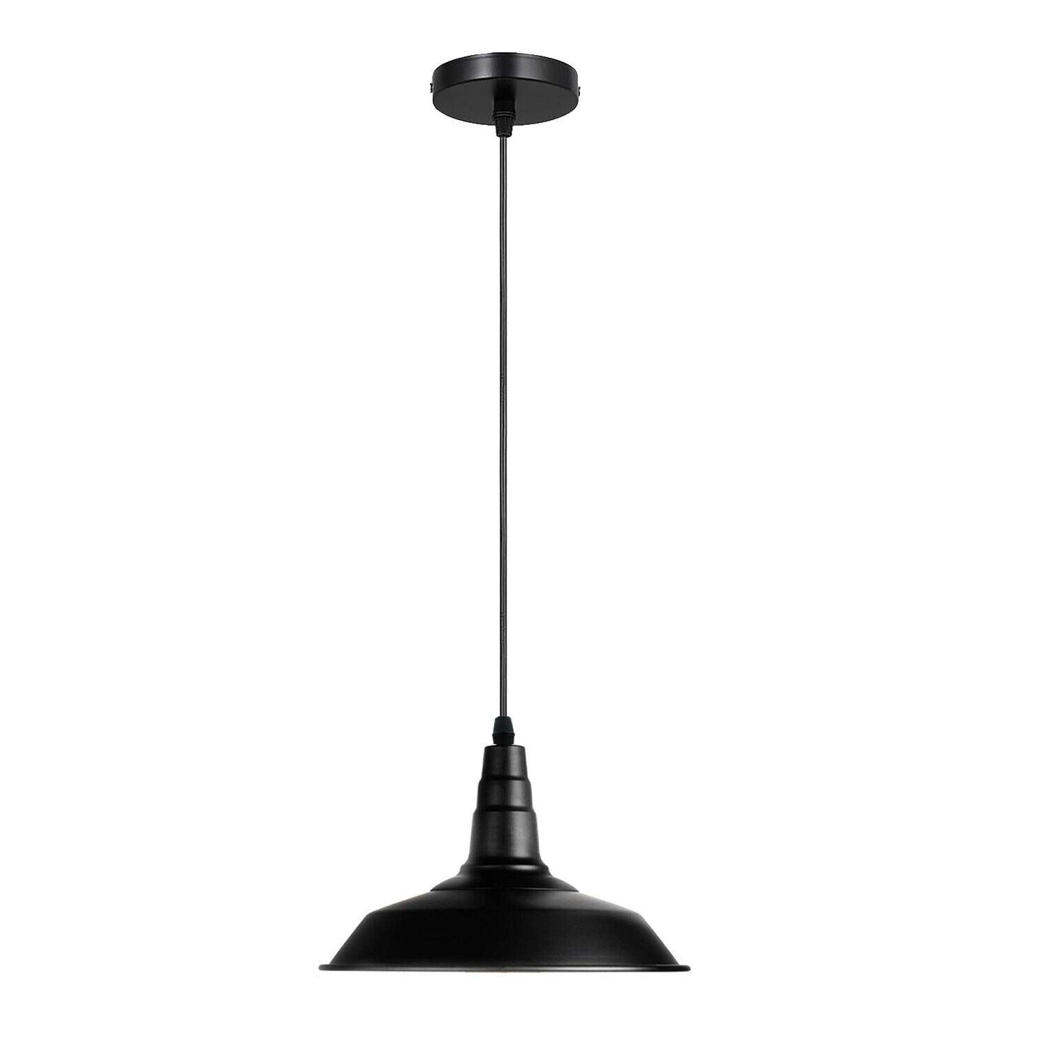 Ceiling Pendant Light Metal Lamp Shade Hanging Indoor Light Fitting~1249 - LEDSone UK Ltd