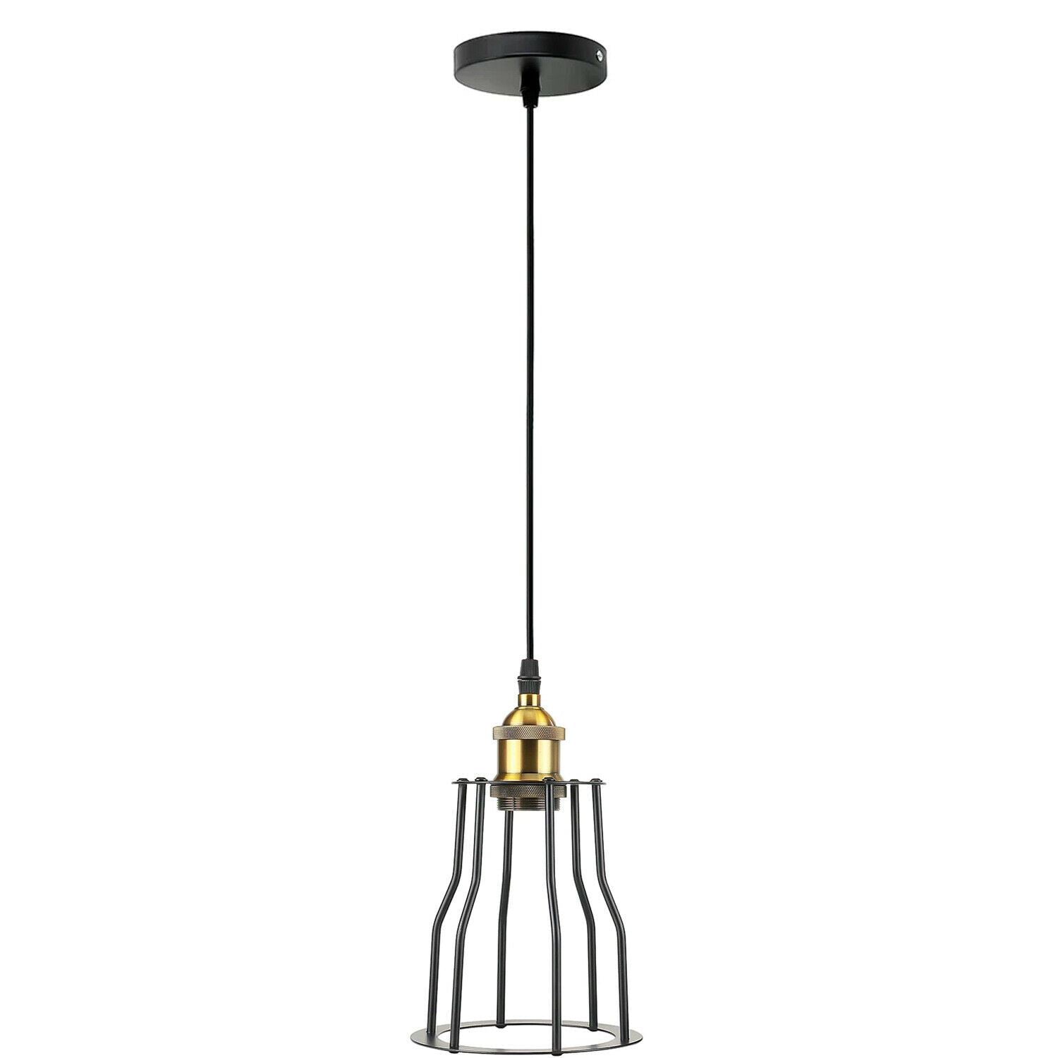 Vintage Industrial Modern Retro Loft Cage Ceiling Lamp Cage Pendant Lights~1417 - LEDSone UK Ltd
