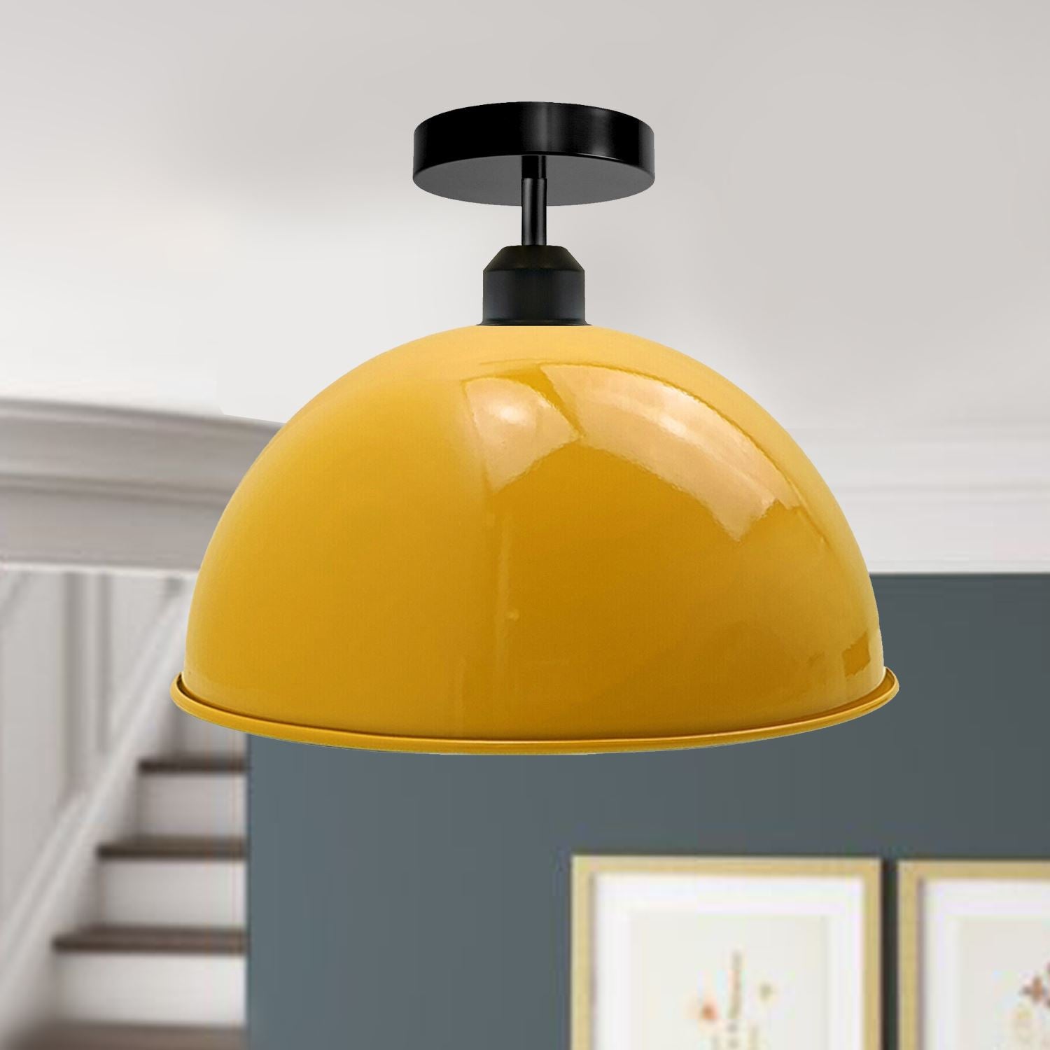 Illuminate Industrial Vintage Dome Style Shade Light Fixtures