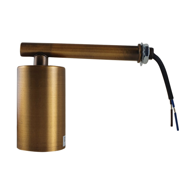Short Arm Wall Light | 105mm Thin Holder Sconce~1447 – Yellow Brass