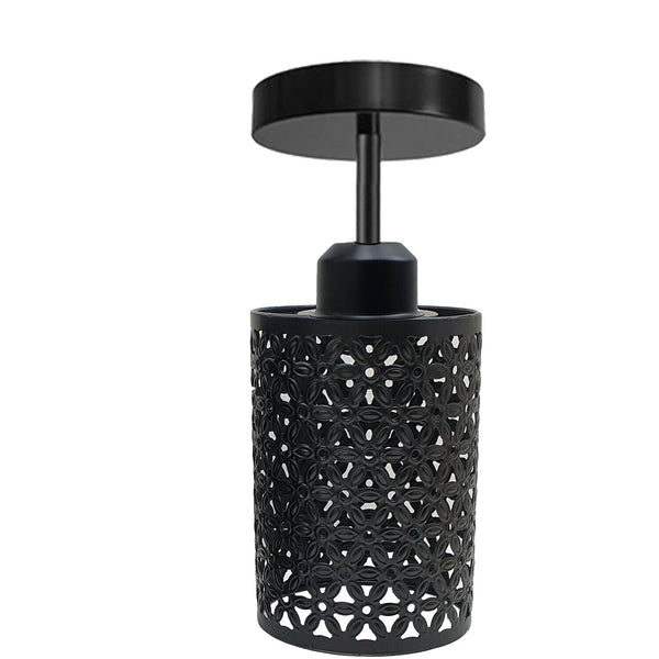 Kooiverlichting | Industriële plafondlampen ~1404 – Zwart / Zonder lamp