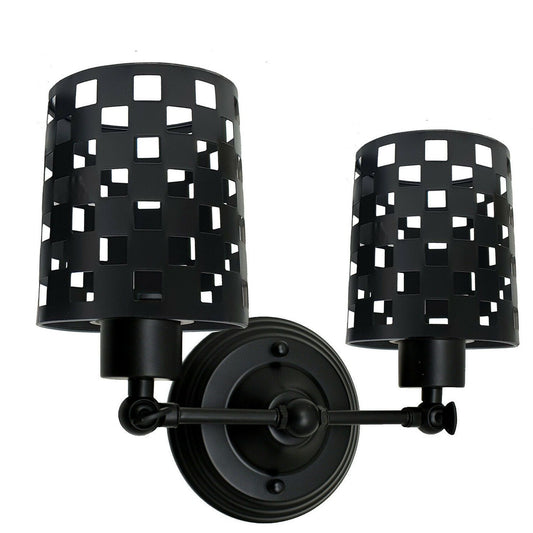 Modern Retro Black Vintage Industrial Wall Mounted Lights Rustic Wall Sconce Shade Lamps Fixture~2282 - LEDSone UK Ltd