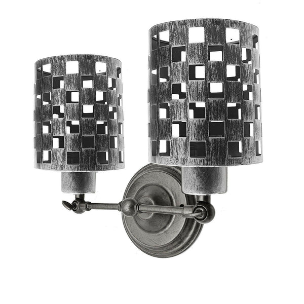 Modern Retro Vintage Industrial Wall Mounted Lights Rustic Sconce Lamps Fixture~2274 – Brushed Silver