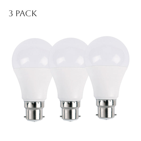 LED GLS 9W B22 Light Bulbs Cool White Energy Saving ~4154 – 3 PACK