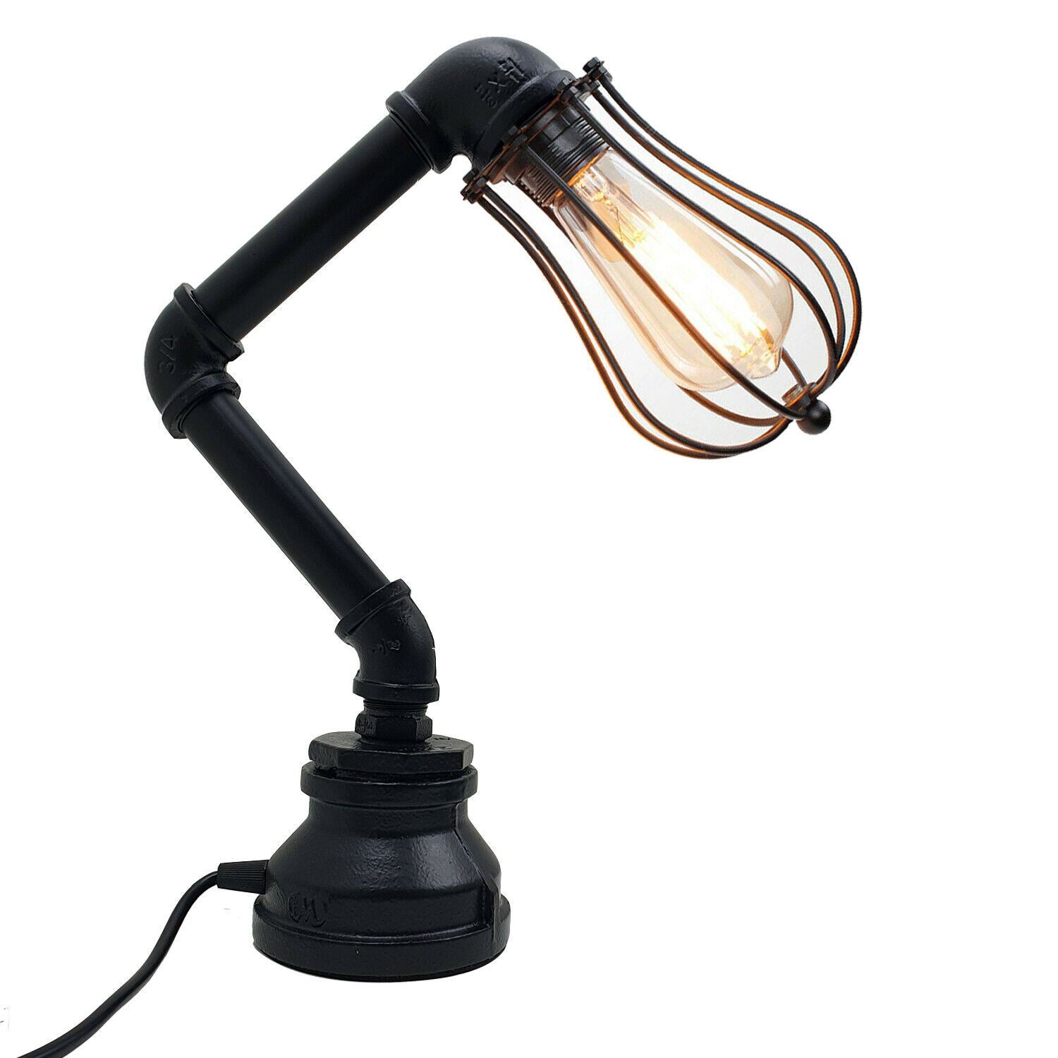 Industrial Water Pipe Table Lamp iron High Quality