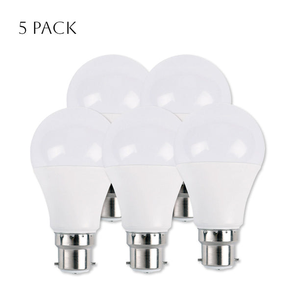 LED GLS 9W B22 Light Bulbs Cool White Energy Saving ~4154 – 5 PACK