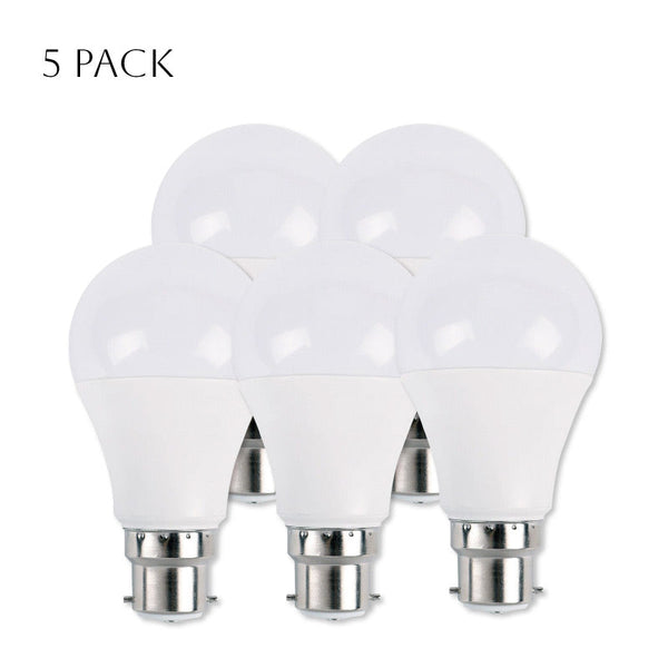 LED GLS B22 5W-lampen Koelwit Energiebesparende verlichting~4156 – 5-PACK