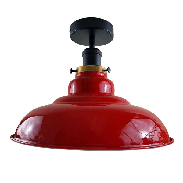 Semi-plafondlamp in antieke stijl ~1238 – Zonder lamp / Rood