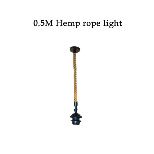 E27 Holder Vintage Retro Hemp Rope Pendant Ceiling Light Décor Rope 0.5M/1M/2M~1358 - LEDSone UK Ltd