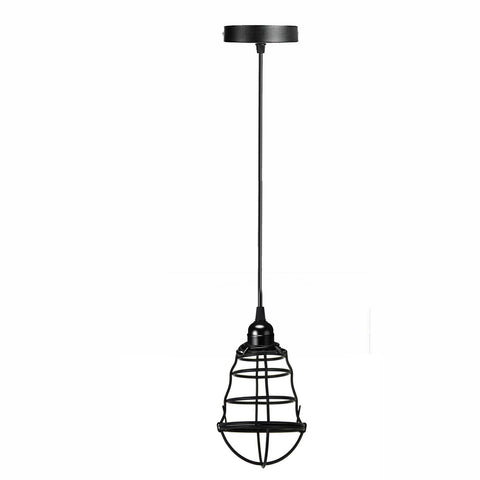 Vintage Modern Black Hanging Pendant Light Ceiling Lamp With95cm Adjustable Wire For Kitchen, Bedroom, Living room~1360