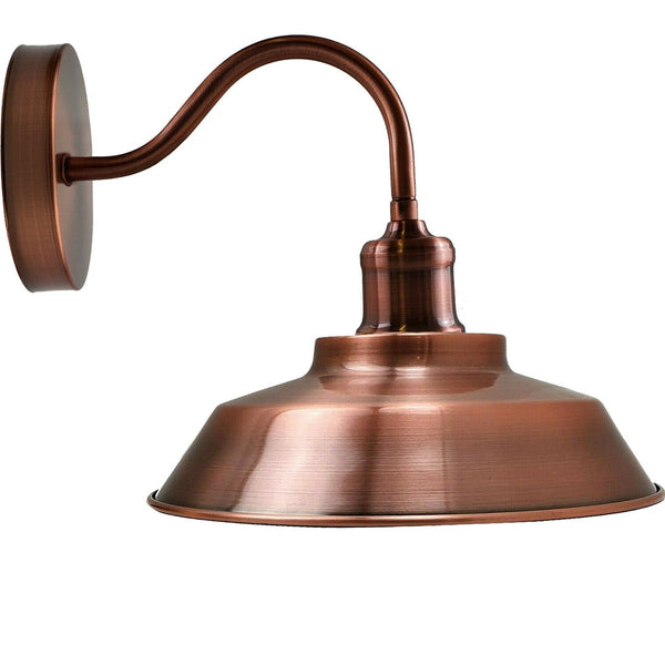 Industrial Wall Lights E27 Gooseneck Metal E27 ~1740 – Copper