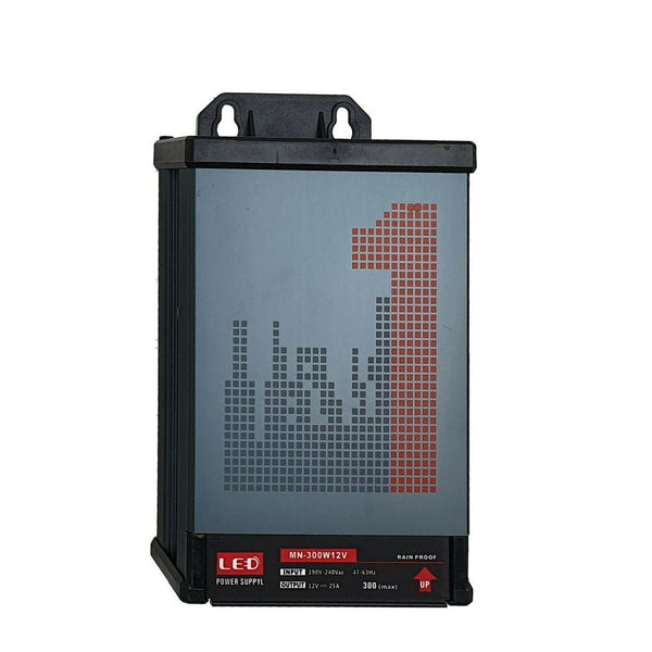 IP45 Rainproof LED Transformer | DC 12V Enclosed Power Supply ~1407 – 300W