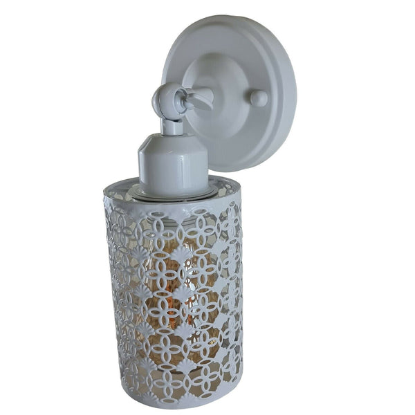 White Vintage Retro Wall Sconce Adjustable E27 Indoor Wall Light ~1231 – Pattern A / Without Bulb