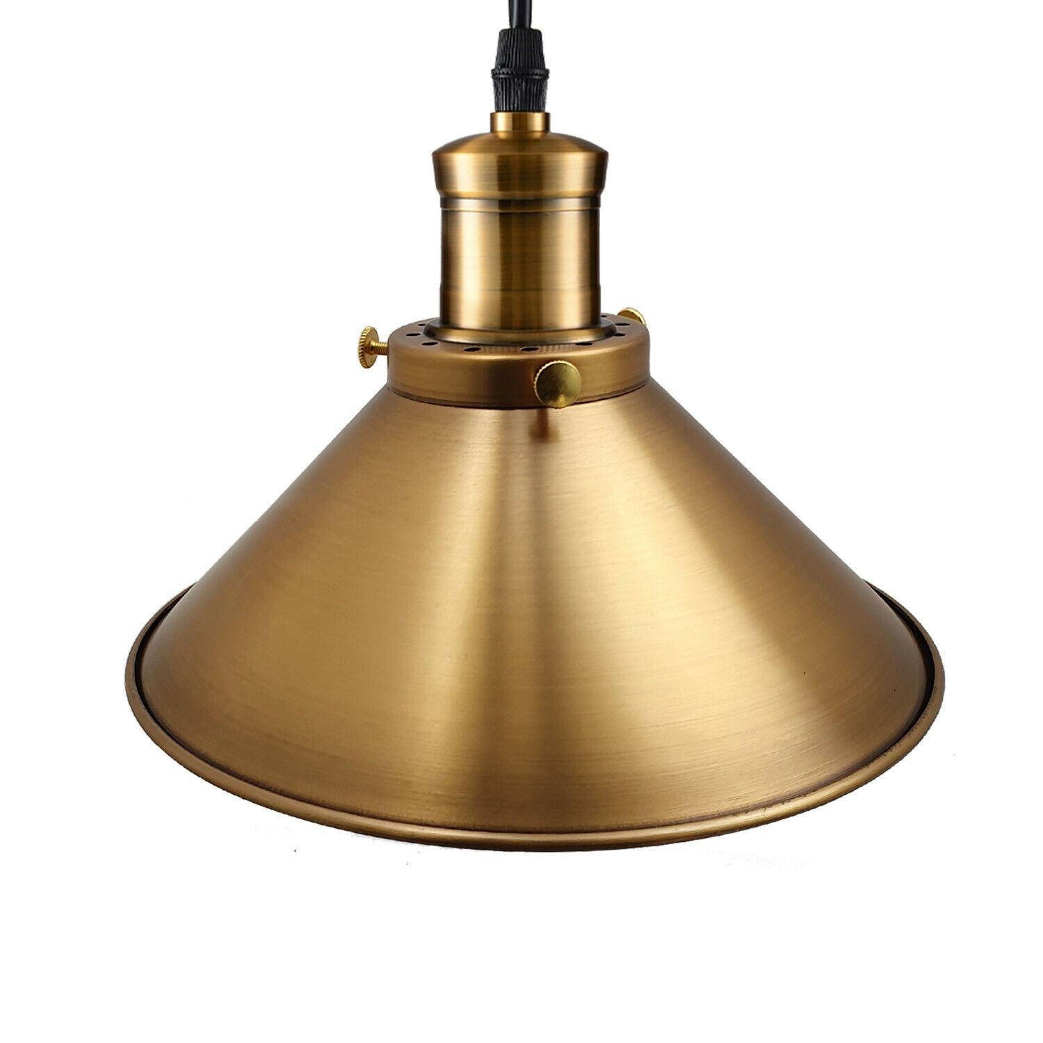 Modern Industrial Style Metal Cage Single Pendant Light Yellow brass Ceiling Light Fixture~1262 - LEDSone UK Ltd