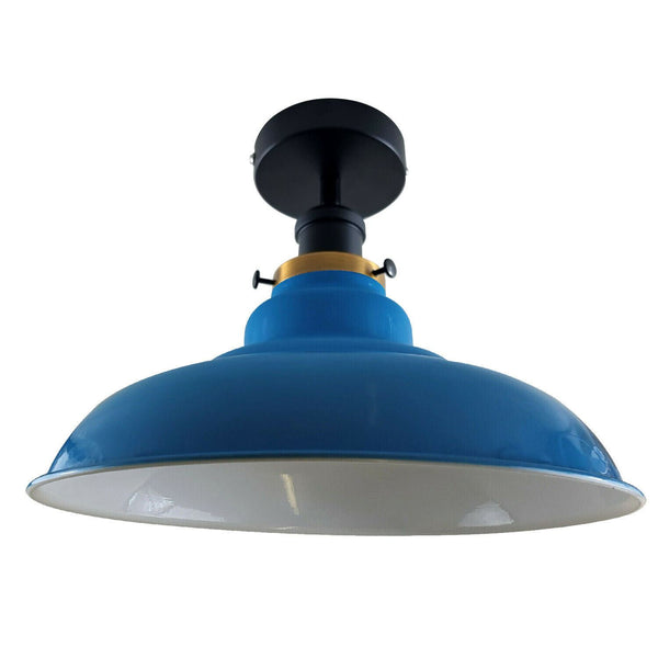 Semi-plafondlamp in antieke stijl ~1238 – Zonder lamp / Blauw