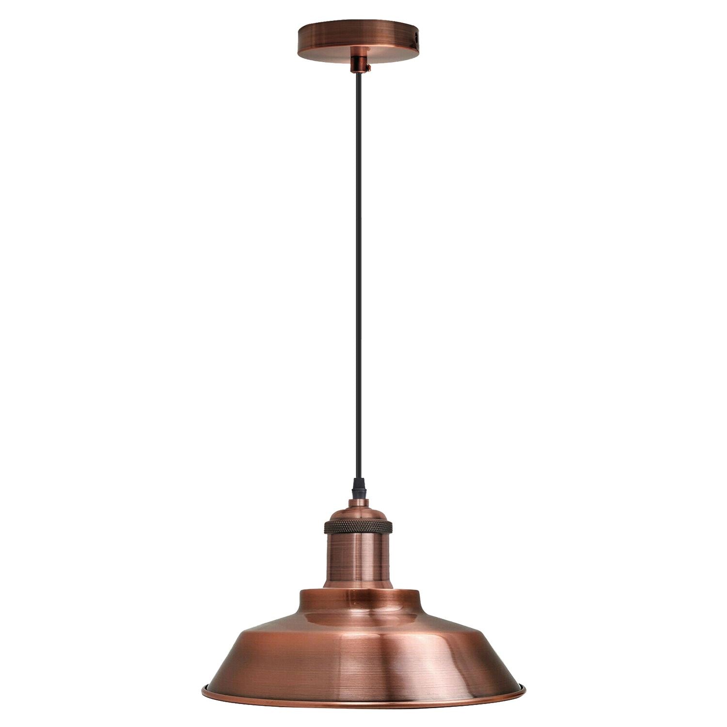 Vintage Modern Industrial Ceiling Lamp Shade Pendant Light Retro Loft Copper~1321 - LEDSone UK Ltd