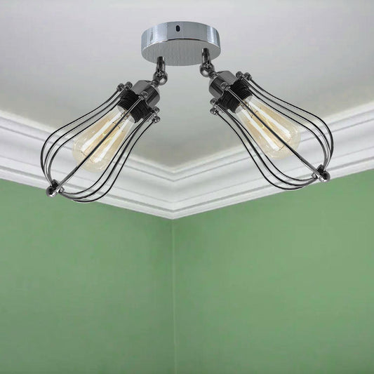 Modern Vintage Industrial Retro Loft Ceiling Lamp Shade Pendant Light 