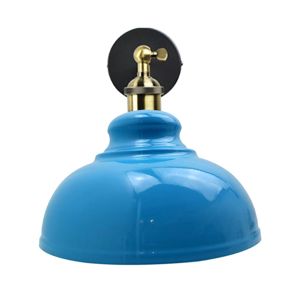 E27 Vintage Wall Sconces Swing arm 180∘Degree | Easy Fit ~1220 – Blue / No