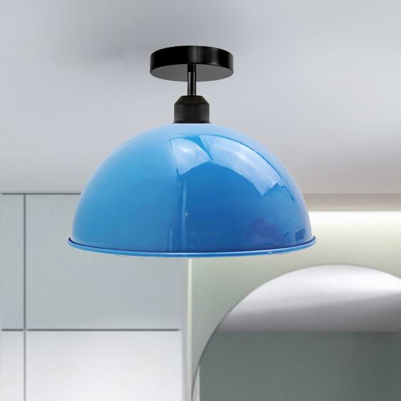 Illuminate Industrial Vintage Dome Style Shade Light Fixtures