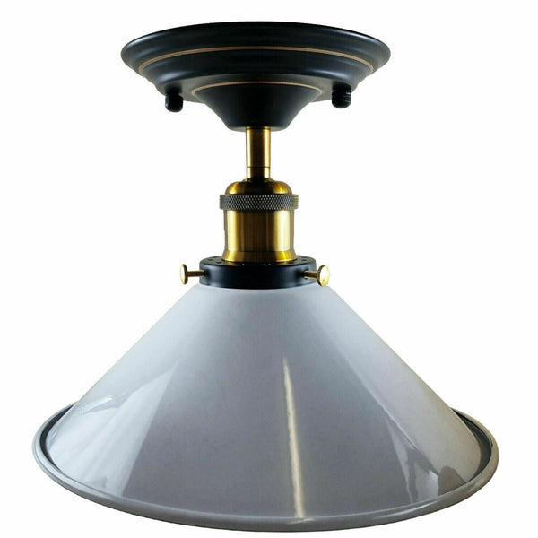 Plafondlamp E27 Binnenverlichting Kap ~1227 – Wit / Zonder lamp