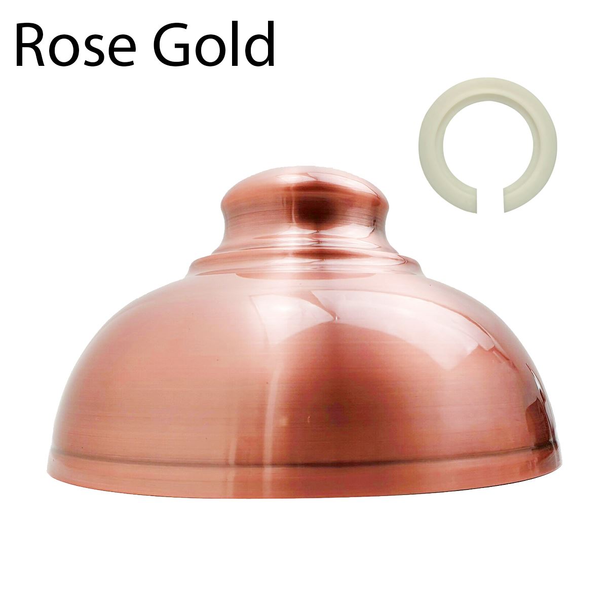 Rose gold metal light shade