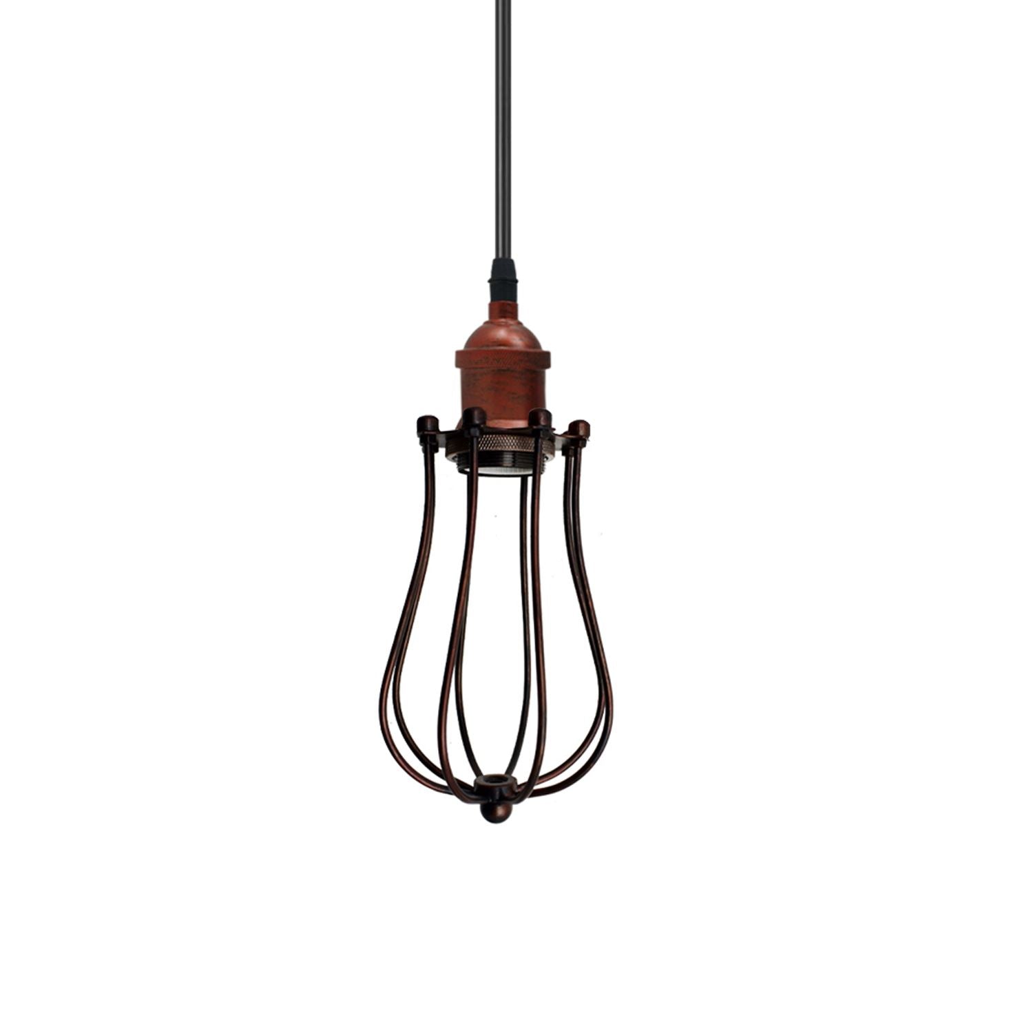 Ceiling Rose Balloon Cage Hanging Pendant Lamp Holder Light Fitting Lighting Kit UK~1193 - LEDSone UK Ltd