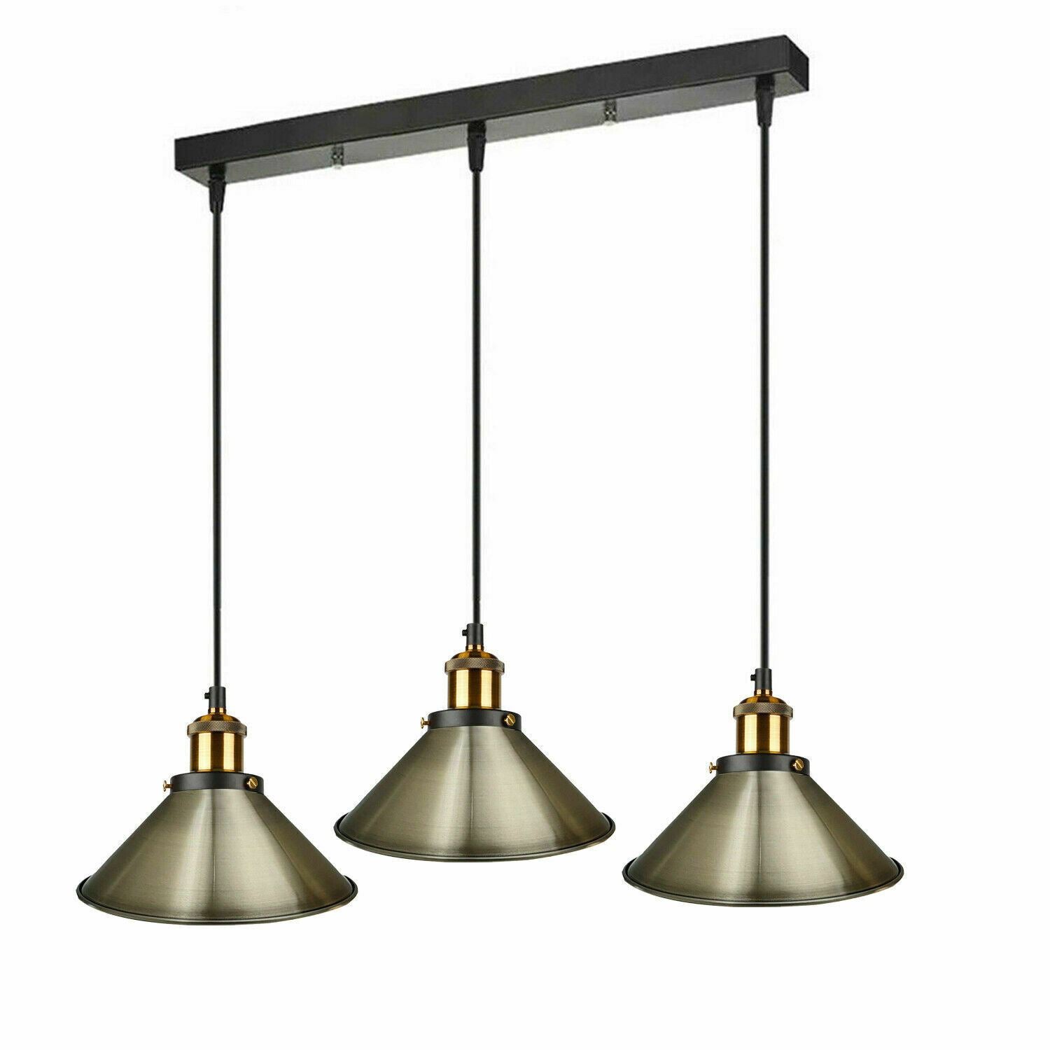 Ceiling Pendant Light Modern Style 3 Cluster Metal Lampshade Colour Light Shades~1323 - LEDSone UK Ltd