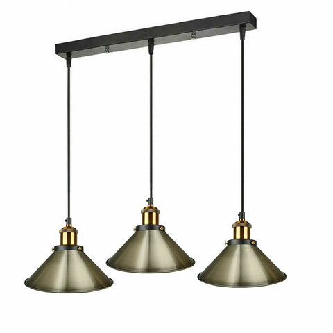 Ceiling Pendant Light Modern Style 3 Cluster Metal Lampshade Colour Light Shades~1323