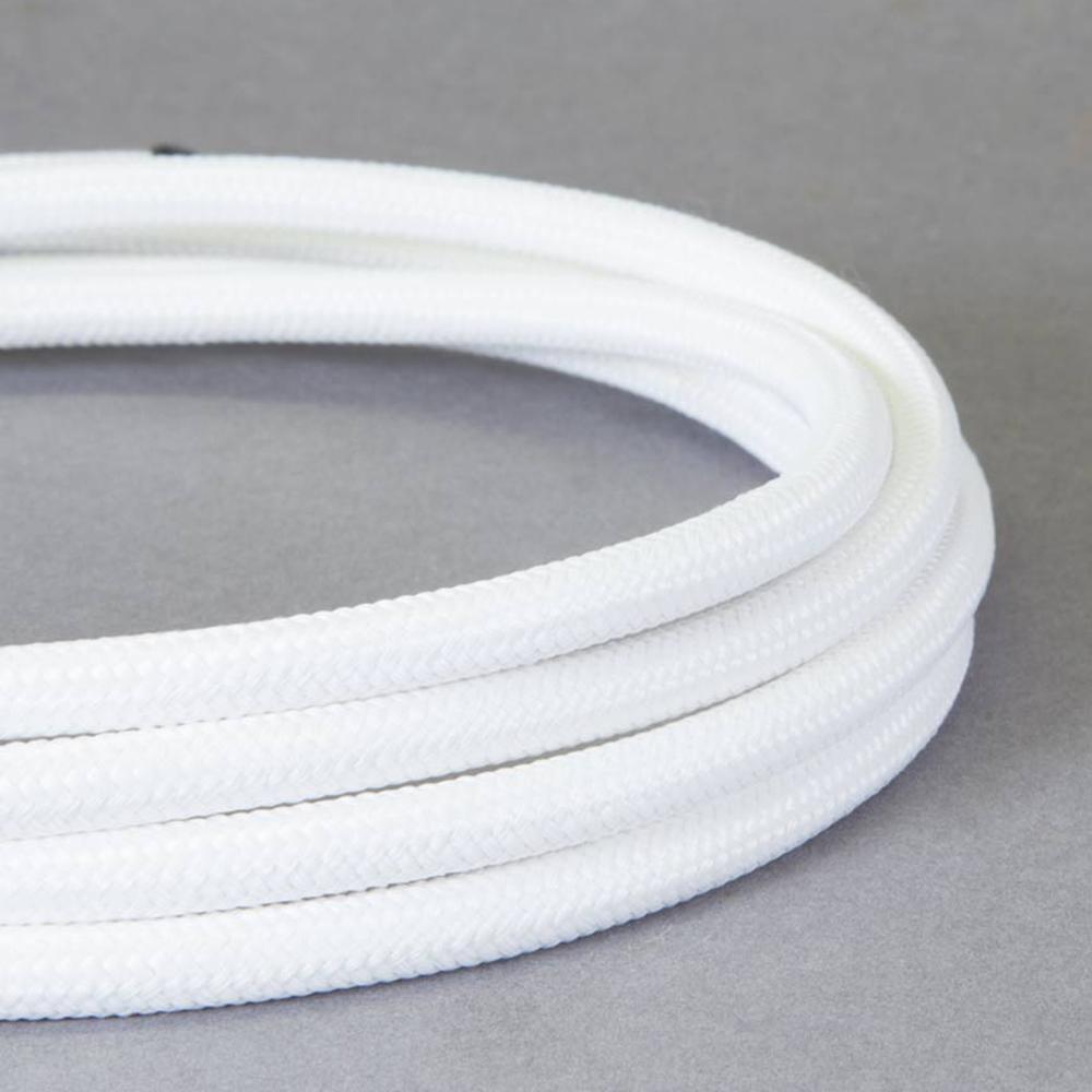 White Fabric Braided CableJPG