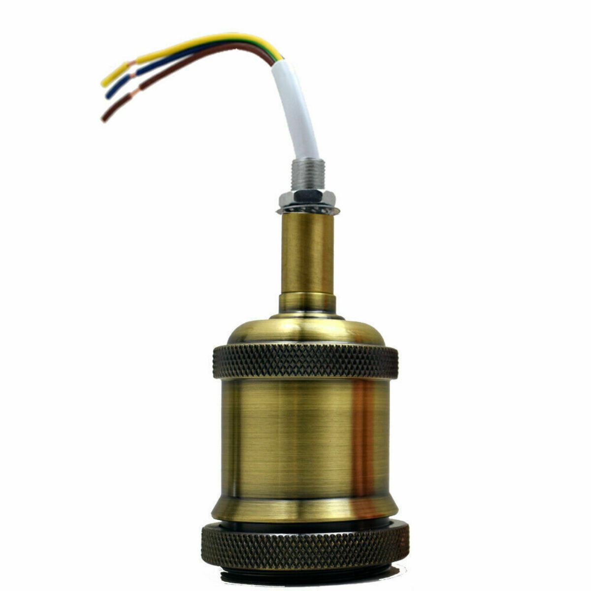Vintage Antique Retro Metal Bulb Socket Lamp Holder E27 Bulb Light Socket  ~4920