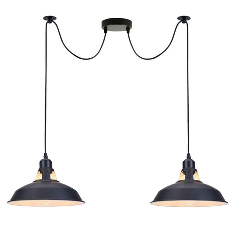 Modern 1/2 Head Black Spider Light Pendant Lamp Ceiling Fitting E27~4945