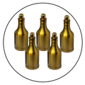 Bottle light bulb holder for Antique lamp E27 Yellow Brass~2954