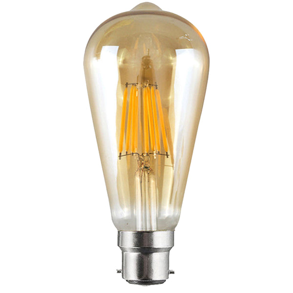 Vintage LED-gloeilamp ST64 Bajonet 8W Dimbare B22-gloeilamp ~3208