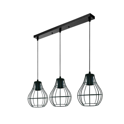 Industrial Vintage Retro Black Metal Ceiling hanging Pendant Light,  E27 Edison Style Lamp~3877
